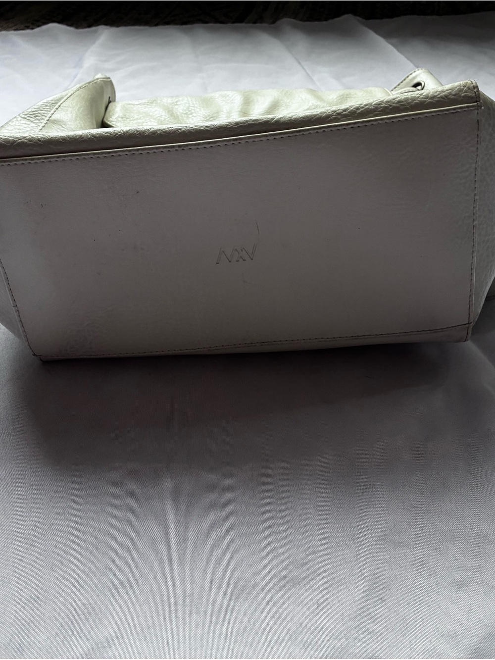 Matt & Nat Cream Drawstring Flap Backpack - Picture 3 of 4